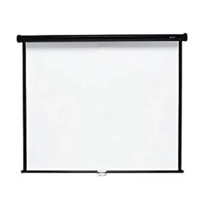 Universal Wall Mount Projector Screen 127x127cm 50x50-inch Manual Pull-Down