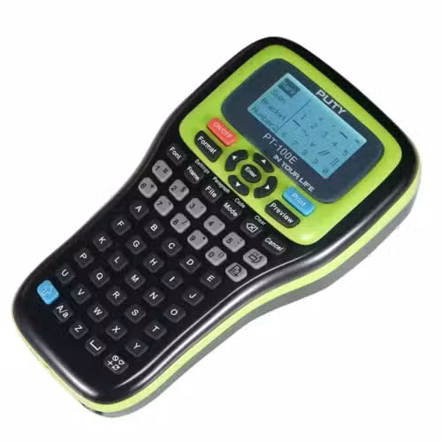 PT-160C Portable Label Printer, QWERTY Keyboard, 180dpi
