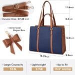 Power Laptop Carrying Bag - 15.6" Padded, Water-Resistant (Brown/Blue) Accessories-638a17be7a9a