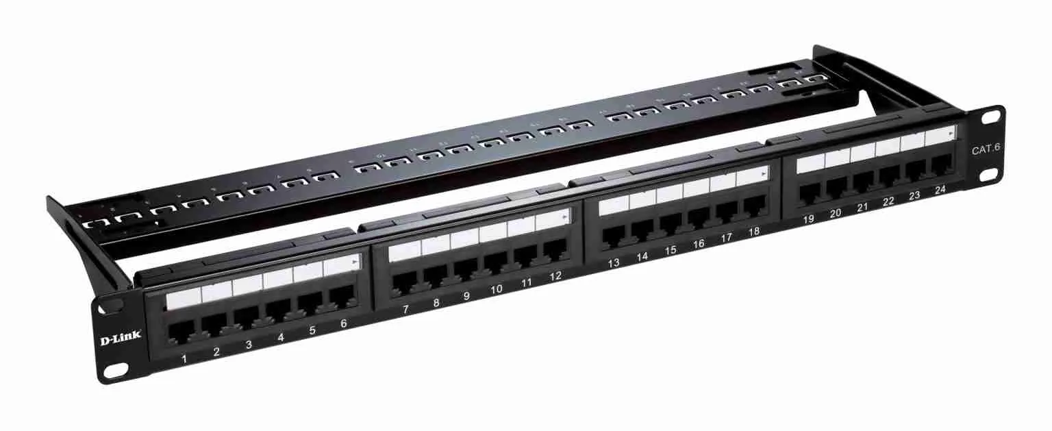 Professional 24-Port Cat6 Patch Panel 1U Rackmount Professional 24-Port Cat6 Patch Panel 1U Rackmount