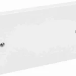 Standard Twin Blank Cover Plate White 2-Gang