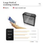 Syble XB-8808H 2D Desktop Omnidirectional Barcode Scanner, CMOS, USB XB-8808H