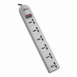 Tripplite 6-Universal Outlet Surge Protector, 230V, 750 Joules, 1.8M Cord