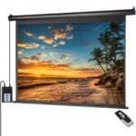 Universal 100-inch Electric Wall Projector Screen, 4:3 Ratio, Motorized Projector Screen-d0781d7cd732