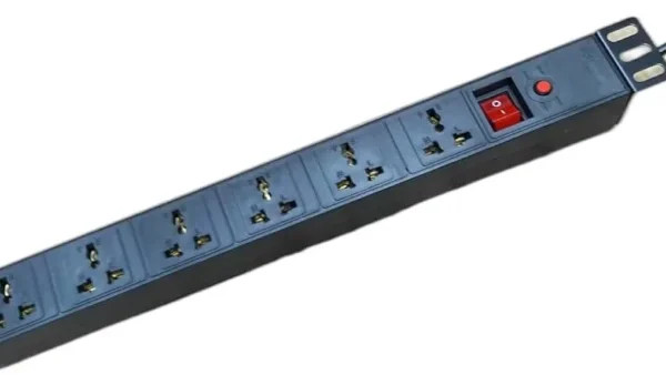 Universal 6-Way Aluminum PDU UK Plug 13A