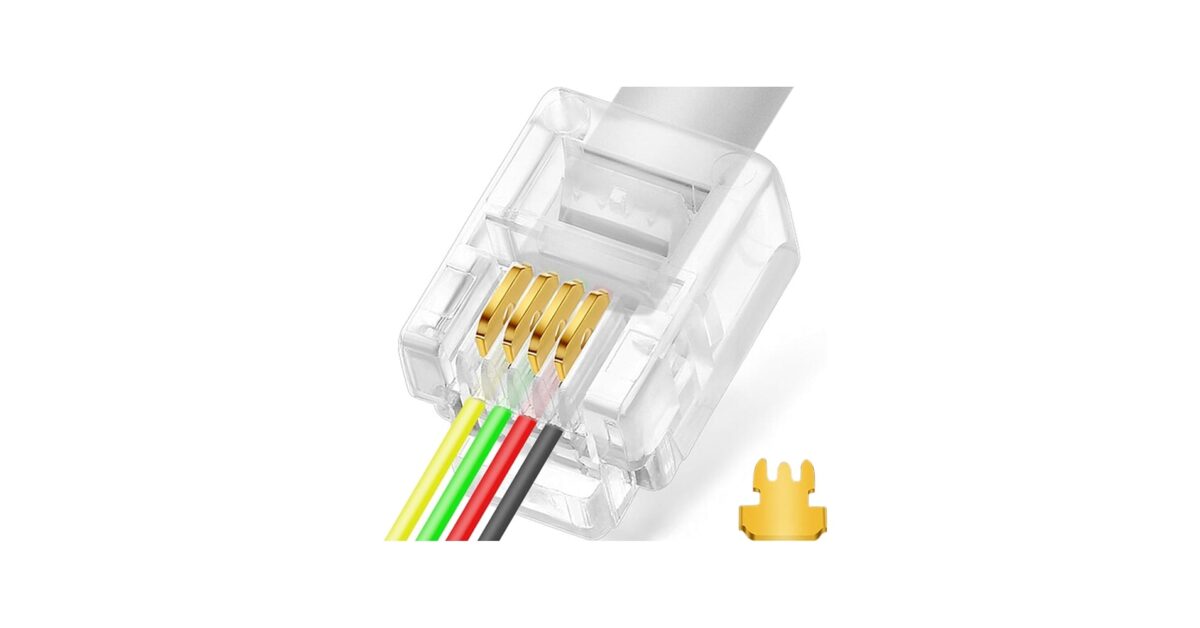 Universal 6P4C RJ11 Modular Plug Connector - Litmus Kenya