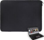 Universal Black Laptop Sleeve 15.6-inch, Neoprene, Water-Resistant