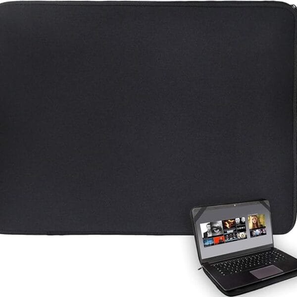 Universal Black Laptop Sleeve 15.6-inch, Neoprene, Water-Resistant