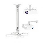 Universal Heavy-Duty Projector Ceiling Mount - 43-65cm Adjustable, 20kg Capacity