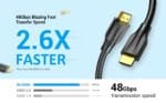 Vention 8K HDMI 2.1 Cable 48Gbps 10M Black AANBL