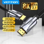Vention 8K HDMI Cable 2.1 Ultra High Speed 48Gbps 1.5m AANBG