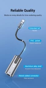 Vention CFNHB USB-C to Gigabit Ethernet Adapter 1000Mbps Aluminum CFNHB