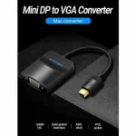 Vention HBDBB Mini DisplayPort to VGA Converter, 1080p, 0.15m - Image 2