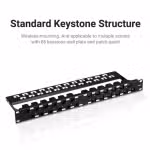 Vention IPGB0 Cat.6 UTP Keystone Jack Coupler Black IPGB0