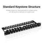 Vention IPGB0 Cat.6 UTP Keystone Jack Coupler Black IPGB0