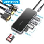Vention TFGHB 10-in-1 USB-C Docking Station 4K HDMI VGA RJ45 87W PD TFGHB