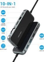 Vention TFGHB 10-in-1 USB-C Docking Station 4K HDMI VGA RJ45 87W PD TFGHB