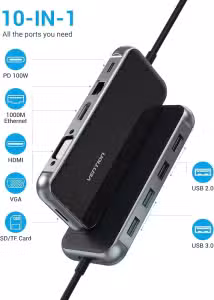 Vention TFHHB USB-C Docking Station 4K HDMI RJ45 PD 100W TFHHB