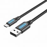 Vention USB 2.0 to Micro-B 3A Cable 2M Black