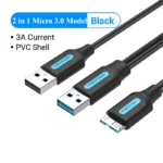 Vention USB 2.0 to Micro-B 3A Cable 2M Black COLBH