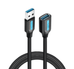 Vention USB 3.0 A Male to A Female Extension Cable 1.5M Black PVC CBHBG