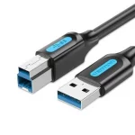 Vention USB 3.0 A Male to B Male Cable 1.5M 5Gbps Black PVC