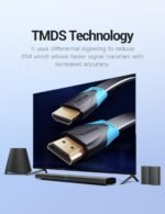Vention VAA-B02 Flat HDMI Cable 10M, 4K 60Hz, 18Gbps VAA-B02-L1000