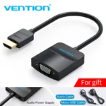 Vention VGA to HDMI Converter, 1080p/60Hz, Micro USB Power, 0.15M ACNBB