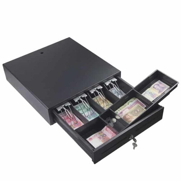 X-POS Heavy Duty 410mm Cash Drawer, 5-Bill/8-Coin, RJ11 Interface