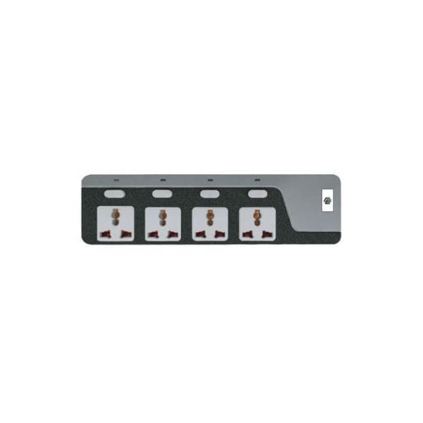 Lightwave LWEXT-72U 7-Way Extension Socket with USB/Type-C 2.1A 3m Cable