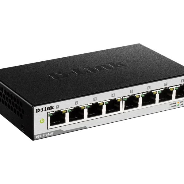 D-Link DGS-1100-08P 8-Port Gigabit PoE Smart Managed Switch