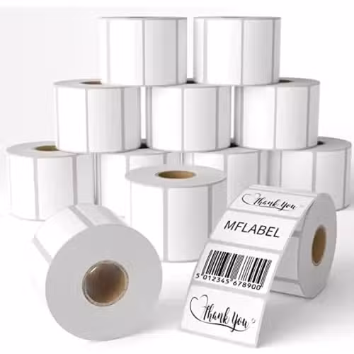 Bixolon Thermal Labels 1" x 1" 2-Across 5000 Labels