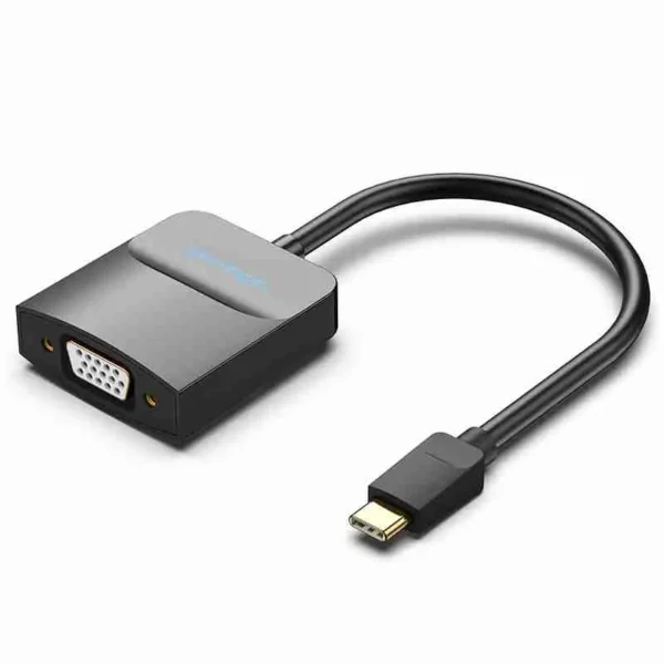 Vention TDDBB USB-C to VGA Adapter 1080p 0.15m Black ABS