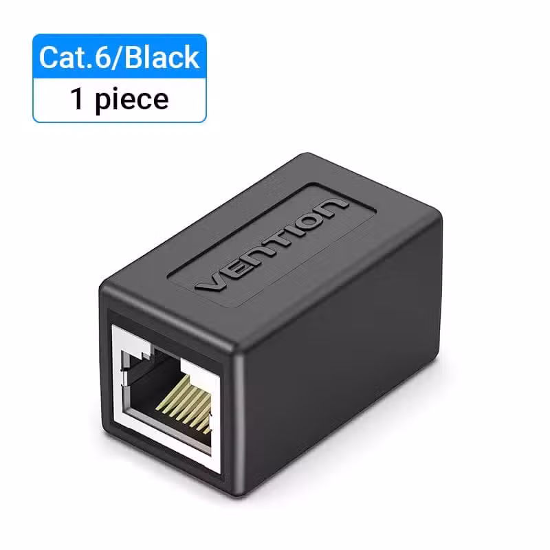 Vention RJ45 Cat6 Shielded Inline Coupler Female to Female