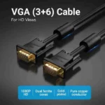 Vention VGA 3+6 Male to Male Cable 20M with Ferrite Cores - Image 2