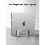 Ugreen LP258 Vertical Laptop Stand Aluminum Adjustable Width - Image 2