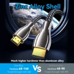 Vention 10M 4K HDMI Braided Cable Zinc Alloy - Image 3