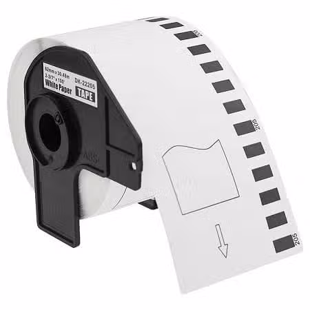 Brother DK-22205 Continuous Paper Tape 62mm x 30.48m DK22205