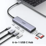 Ugreen CM511 6-in-1 USB-C Hub 4K HDMI 3x USB 3.0 SD TF - Image 2