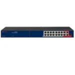 CP Plus CP-ANW-HP16G2F1-N30 16-Port AI PoE Switch with 2 Gigabit Uplinks and SFP