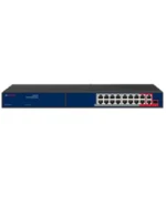 CP Plus CP-ANW-HP16G2F1-N30 16-Port AI PoE Switch with 2 Gigabit Uplinks and SFP