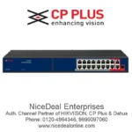 CP Plus CP-ANW-HP16G2F1-N30 16-Port AI PoE Switch with 2 Gigabit Uplinks and SFP CP-ANW-HP16G2F1-N30
