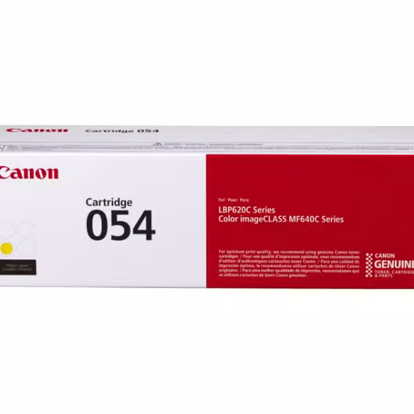 Canon 054 Yellow Toner Cartridge 1,200 Page Yield 3021C002AA