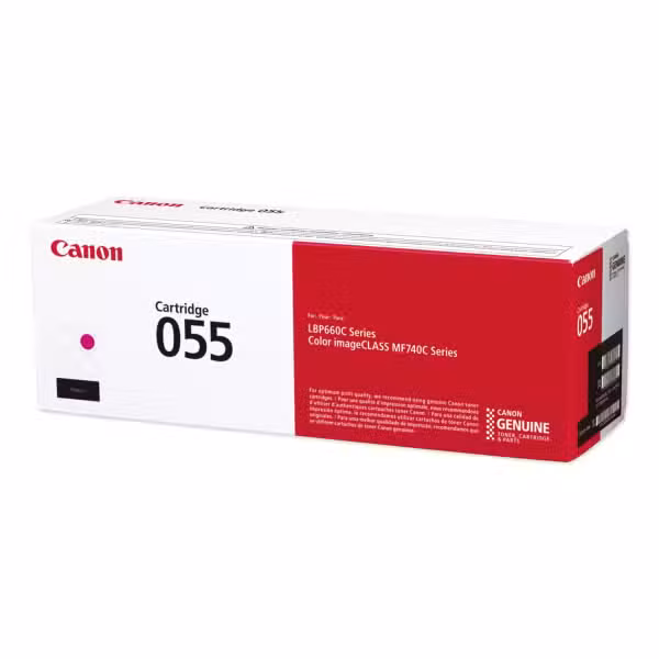 Canon 055 Magenta Toner Cartridge 2,100 Page Yield 3014C003AA