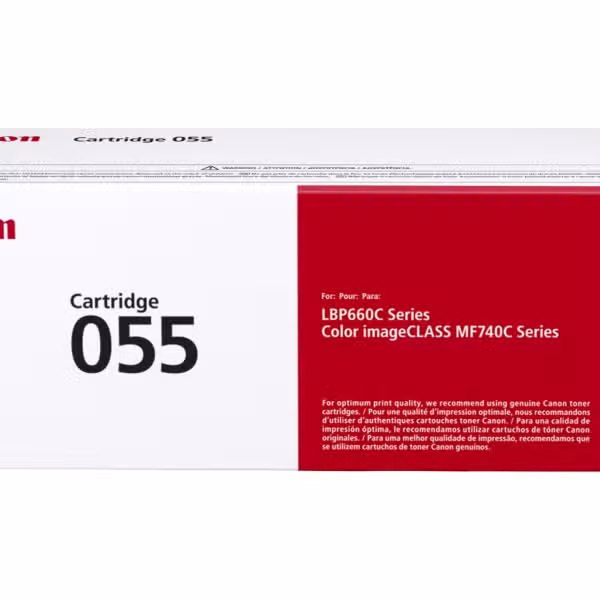 Canon 055 Yellow Toner Cartridge 2,100 Page Yield (3013C003AA) 3013C003AA