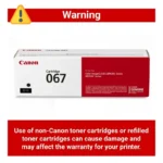 Canon 067 Black Toner Cartridge, 1,350 Page Yield (5102C002AA) 5102C002AA