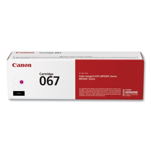 Canon 067 Magenta Toner Cartridge 1,250 Page Yield 5100C002AA