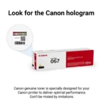Canon 067 Yellow Toner Cartridge 1250 Page Yield 5099C002AA