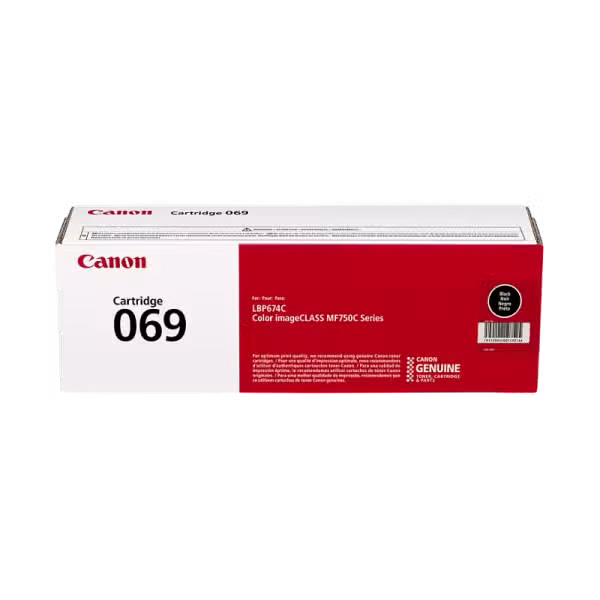 Canon 069 Black Toner Cartridge 2,100 Page Yield 5094C002AA 5094C002AA