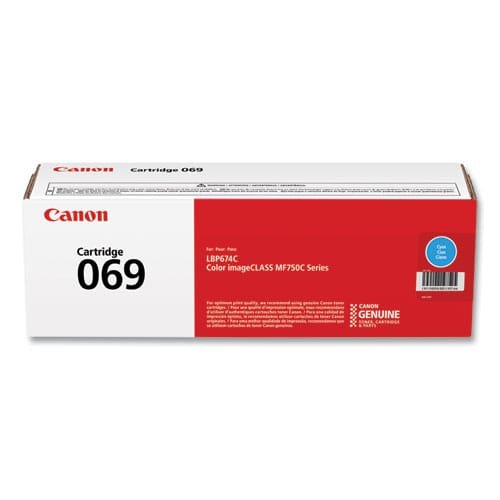 Canon 069 Cyan Toner Cartridge 1,900 Page Yield 5093C002AA